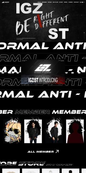 IGZIST LP design (Businesses, companies, stores / Shades of grey / Cool style) PC version