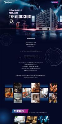 THEMUSICCOURT LP design (architecture / Shades of blue / Stylish type) PC version