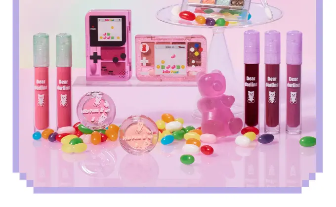 Jelly Pang CollectionのLPデザイン（コスメ・化粧品・コンタクトレンズ／ピンク系／かわいい系）スマホ版