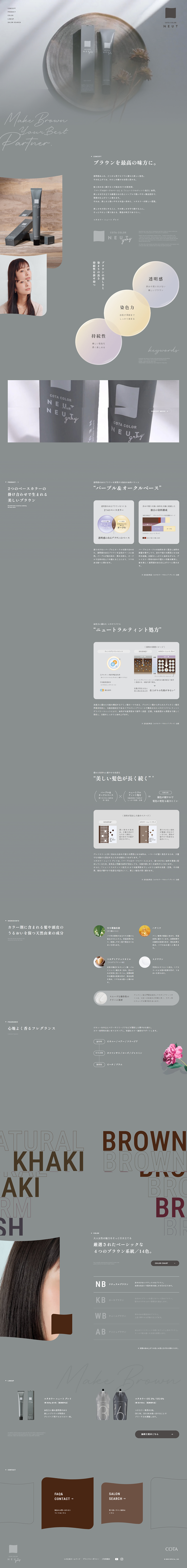 Kota Color Newt Gray LP design (Skincare, Bodycare, Haircare / Shades of grey / Simple) PC version