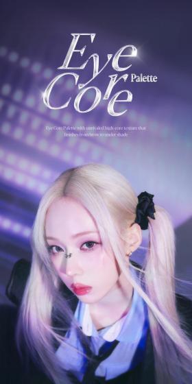 Eye Core PaletteのLPデザイン（コスメ・化粧品・コンタクトレンズ／パープル系／かっこいい系）スマホ版