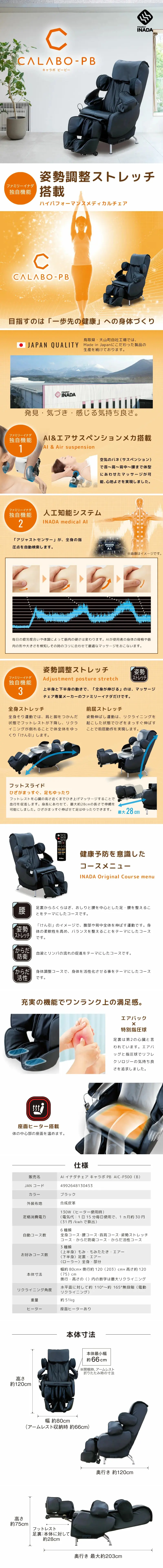 AIイナダチェア キャラボ PBのLPデザイン（インテリア・小物・雑貨／オレンジ系／スタイリッシュ系）スマホ版