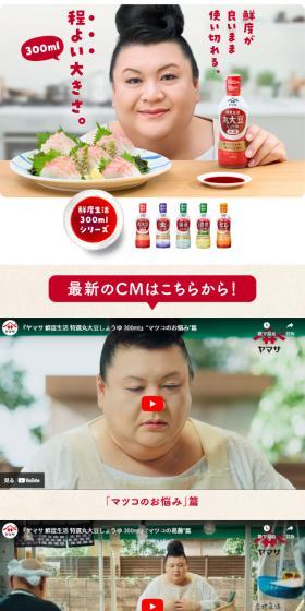鮮度生活300mlシリーズのLPデザイン（調味料・甘味料・ダシ・スープ／レッド系／にぎやか系）スマホ版