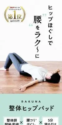 整体骨盤パッドのLPデザイン（応急手当・保護用品／ホワイト系／スタイリッシュ系）スマホ版