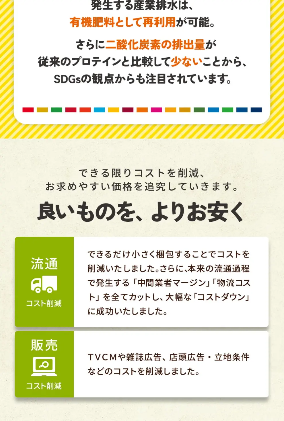 ＫＯＵＢＵＯＮＯ！のLPデザイン（ダイエットサプリ・ダイエット飲料／イエロー系／信頼・安心系）スマホ版