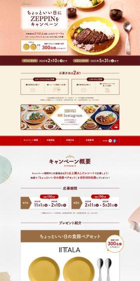 Campaign for ZEPPIN on a nice day LP design (Events, Campaigns, Experiences / Brown tones / Natural style) PC version