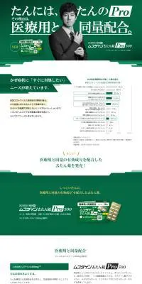 ムコダイン去たん錠Pro500のLPデザイン（応急手当・保護用品／グリーン系／健康・癒し系）PC版