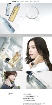 KLONSTYLE LP design (Skincare, Bodycare, Haircare / White-based / Simple) PC version
