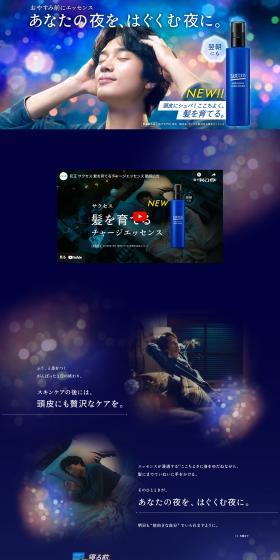 Success Hair-Nourishing Charge Essence LP design (Skincare, Bodycare, Haircare / Shades of blue / Refined style) PC version
