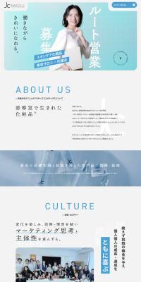 Route Sales Representative Wanted LP design (recruitment / Shades of blue / Refined style) PC version