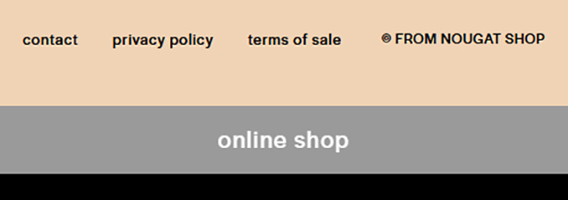 FROMNOUGATSHOP LP design (Businesses, companies, stores / Orange tones / Cute style) Mobile version