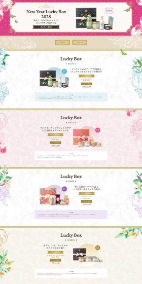 New Year Box 2025 LP design (Skincare, Bodycare, Haircare / Pink shades / Cute style) PC version