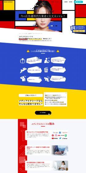 Ad Management Agency and Second Opinion Service LP design (Businesses, companies, stores / Multi-color type / Strong) PC version