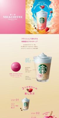 Harusora Milk Coffee Frappuccino® LP design (Green Tea, Black Tea, and Coffee / Beige tones / Refined style) PC version
