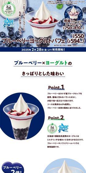 Blueberry Yogurt Parfait LP design (Western confectionery / Shades of blue / Simple) PC version