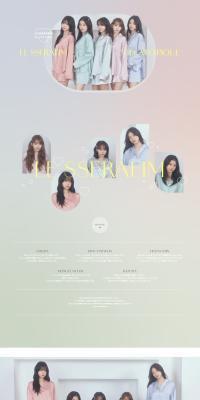 LE SSERAFIM GELATO PIQUE Collaboration Collection2025のLPデザイン（下着・ナイトウェア／カラフル系／かわいい系）PC版