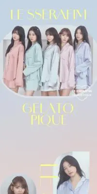 LE SSERAFIM GELATO PIQUE Collaboration Collection2025のLPデザイン（下着・ナイトウェア／カラフル系／かわいい系）スマホ版