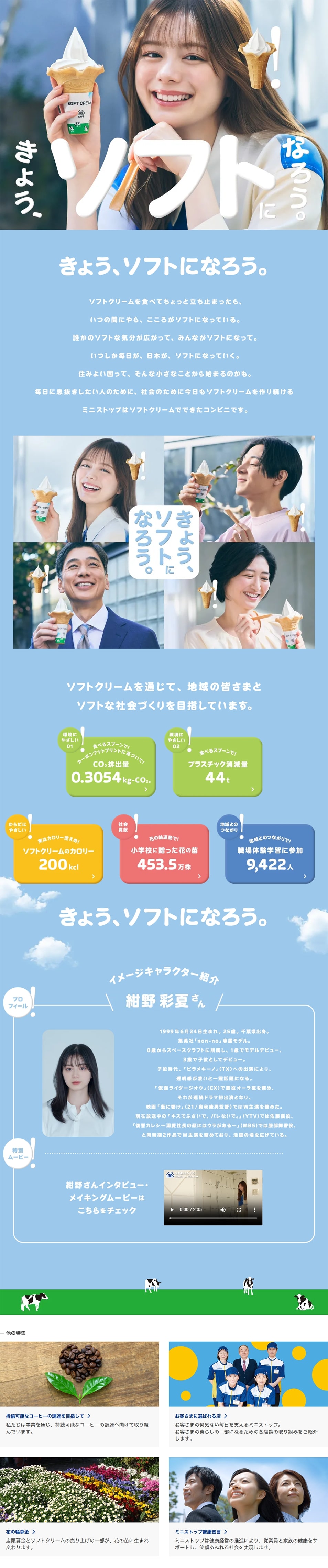 きょう、ソフトになろう。のLPデザイン（洋菓子／ブルー系／シンプル系）PC版