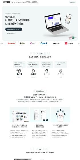 LITEVIEWTeam LP design (Design, Apps, Systems / White-based / Simple) PC version