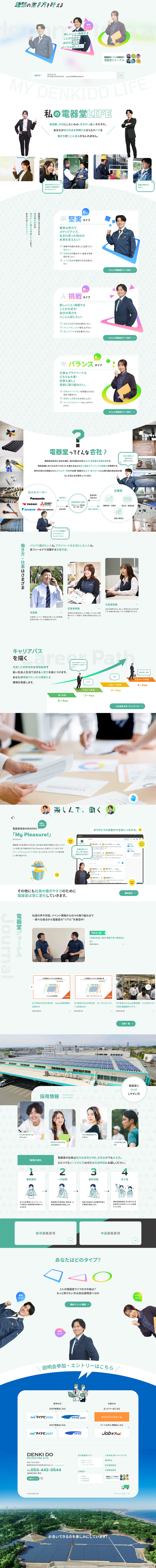 採用サイトのLPデザイン（中途採用／オレンジ系／信頼・安心系）PC版