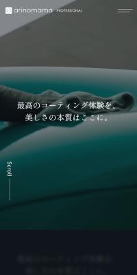 arinomama professionalのLPデザイン（企業・会社・お店／グレー系／かっこいい系）スマホ版