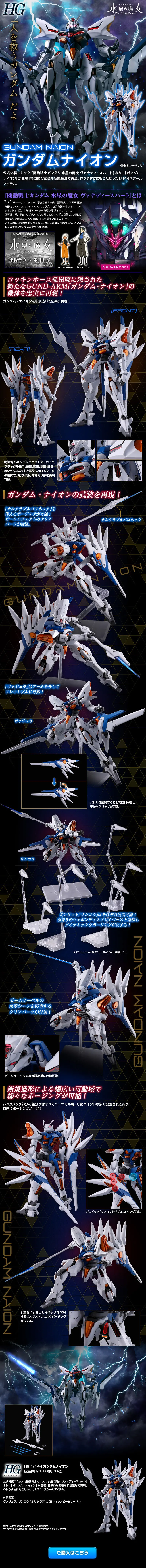 HG 1/144 ガンダムナイオンのLPデザイン（玩具・ホビー・フィギュア／ブラック系／かっこいい系）スマホ版