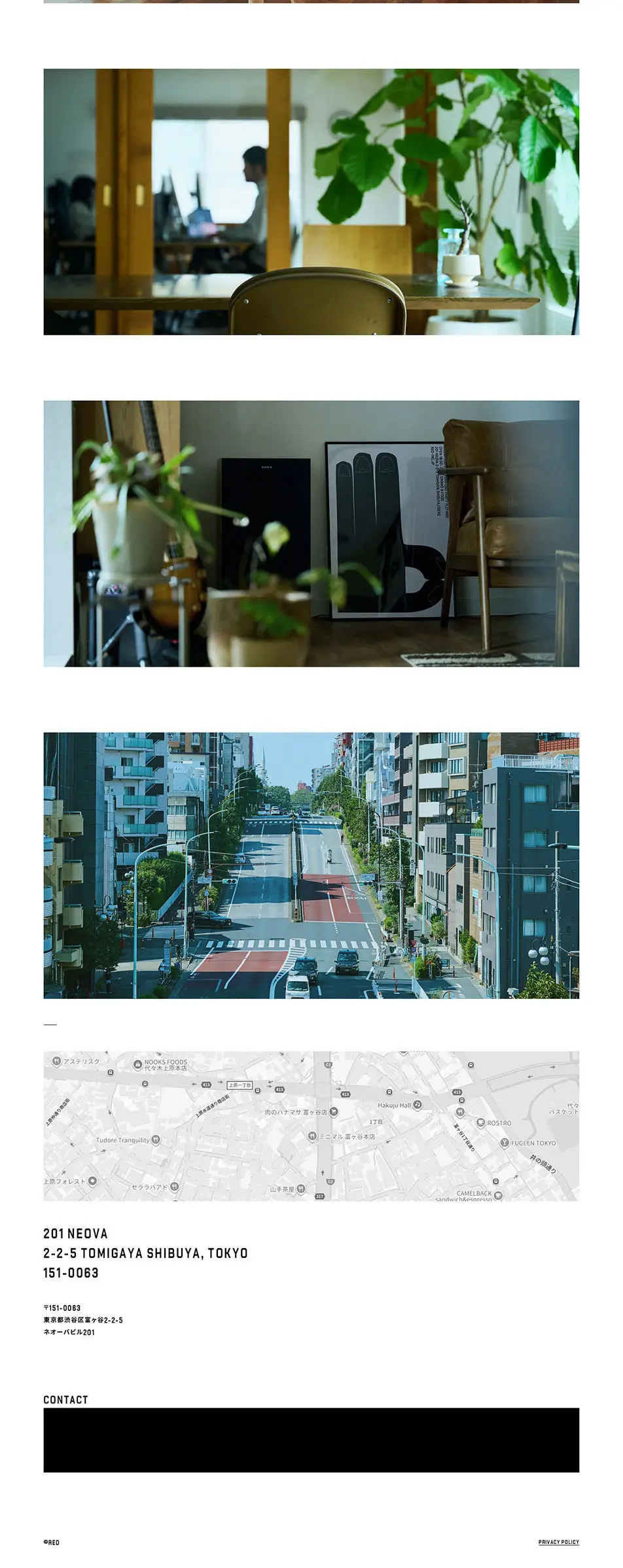 REDのLPデザイン（企業・会社・お店／ホワイト系／アート・芸術系）PC版