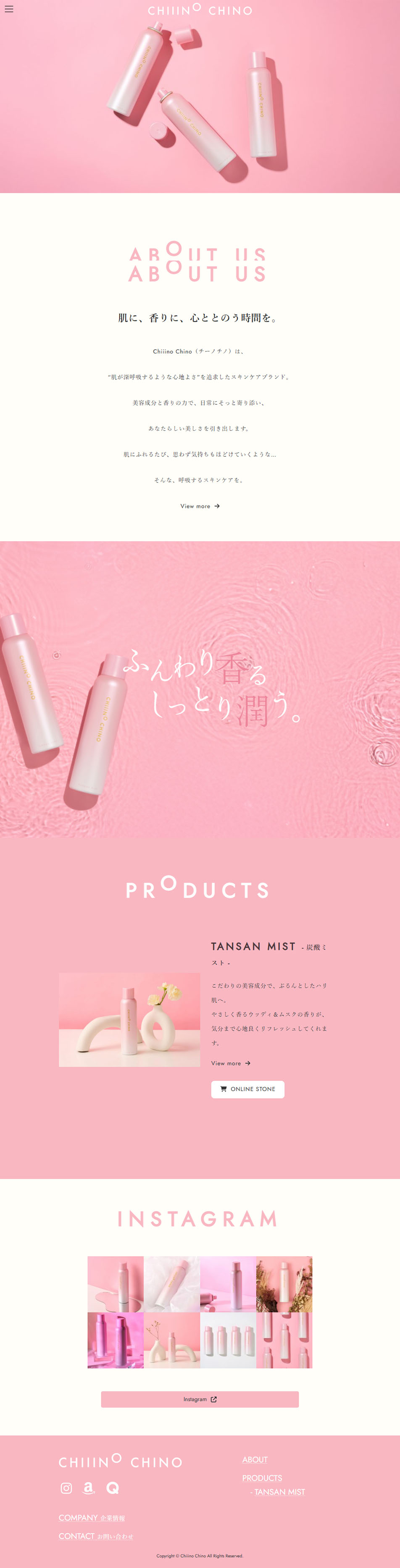 CHIIINOCHINO LP design (Skincare, Bodycare, Haircare / Pink shades / Cute style) PC version