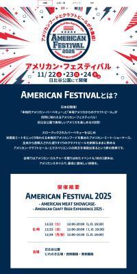 American Festival LP design (Events, Campaigns, Experiences / Shades of blue / Simple) PC version
