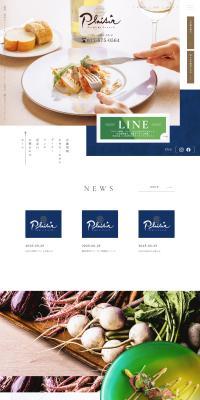 Plaisir LP design (Businesses, companies, stores / Shades of blue / Refreshing type) PC version