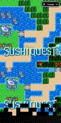 SUSHI QUESTのLPデザイン（企業・会社・お店／カラフル系／マンガ・イラスト系）スマホ版