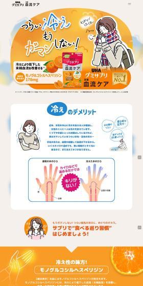 Gumi Suppli Peripheral Blood Flow Care LP design (Health foods, health drinks, and supplements / Orange tones / Health and Wellness) PC version