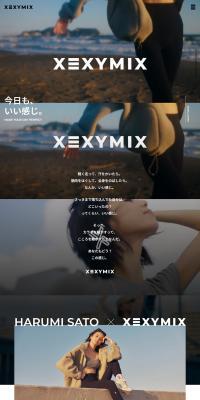 Xexymix x Kato Harumi LP design (Women's fashion / White-based / Simple) PC version