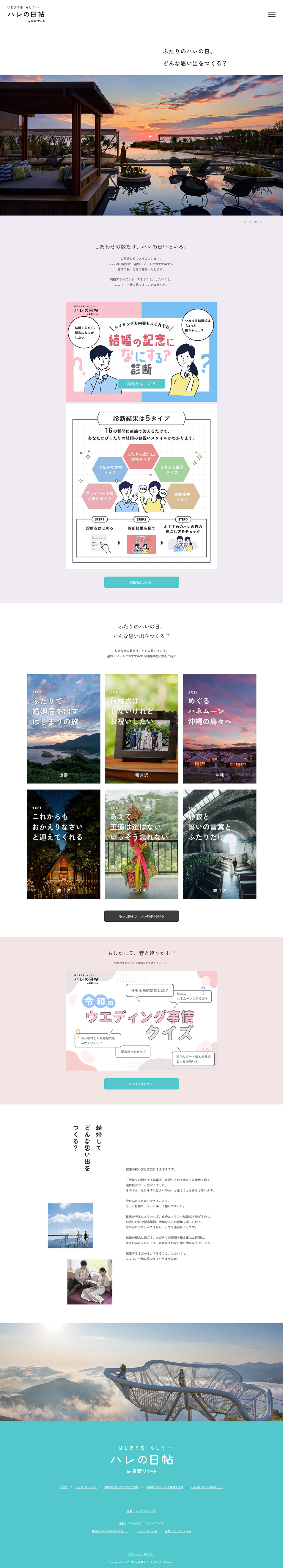 Hare no Hi Cho LP design (Diagnosis, Matching, and Summary / White-based / Simple) PC version