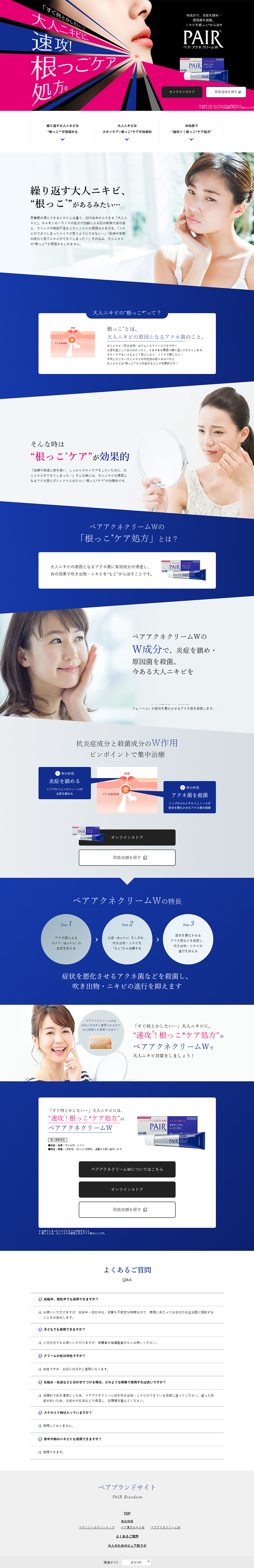 PAIR LP design (Skincare, Bodycare, Haircare / Shades of blue / Refined style) PC version