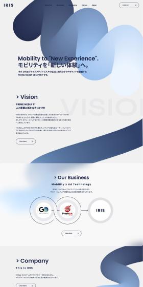 IRIS Corporation LP design (Businesses, companies, stores / Shades of grey / Simple) PC version