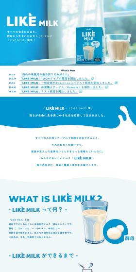 LIKEMILK LP design (Water and Soft Drinks / Shades of blue / Simple) PC version