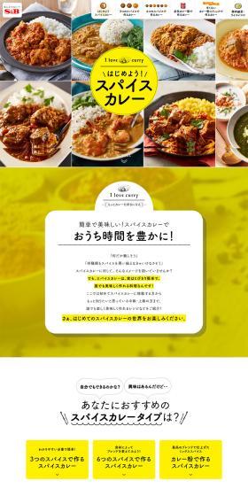 Spice Curry LP design (Events, Campaigns, Experiences / Brown tones / Natural style) PC version
