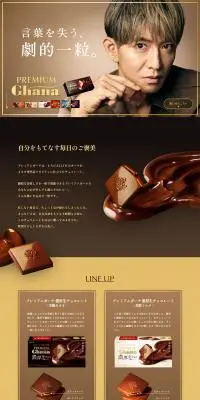 PREMIUM GhanaのLPデザイン（チョコレート／ブラウン系／高級・セレブ系）PC版