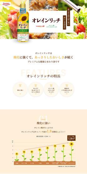 OLEIN RICH LP design (Seasonings, Sweeteners, Broth, Soup / Orange tones / Simple) PC version
