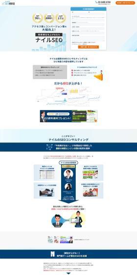 Nyle's SEO LP design (Ad operations / Shades of blue / Trust and Safety) PC version