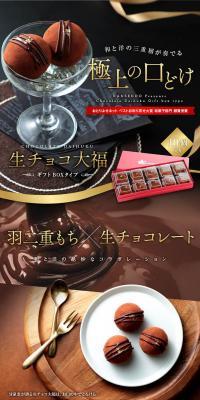 生チョコ大福のLPデザイン（グリーン系）PC版