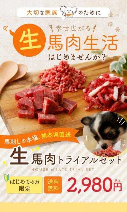 生馬肉トライアルセット｜株式会社利他フーズ様のLP制作実績