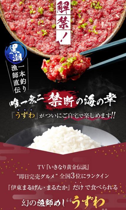 幻の漁師めし うずわ｜株式会社マリン・スポーツ・オフィス様のLP制作実績