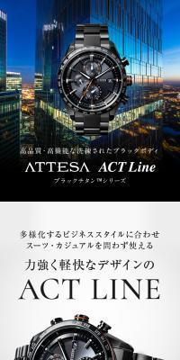 ATTESA ACT Line ブラックチタンシリーズのLPデザイン（腕時計／ベージュ系／高級・セレブ系）スマホ版