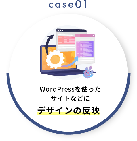 WordPressを使ったサイトなどにデザインの反映